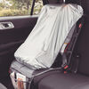 Diono Ultra Mat Deluxe Full Size Car Seat Protector with Integrated Heatshield, Crash Tested With Premium Ultra Thick Padding For Durable, Water Resistant Protection, Includes 3 Mesh Storage Pockets
