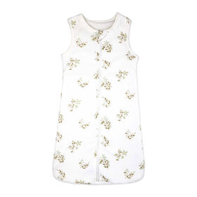 Baby Mode Signature 2 Layer Muslin/Mink Sleep Sack: Tan Folliage 0-6M