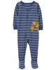 Pyjama 1 pièce à pieds en coton ajusté à imprimé de camion bleu Carter’s