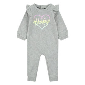 Hurley Coverall -Dark Grey - Size 12M