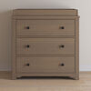 Forever Eclectic by Child Craft - Harmony 3-Drawer Dresser with Dressing Kit- Dusty Heather