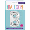 14" Silver Letter Balloons - B