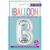 Ballons en forme de lettre en argent 14 " - B