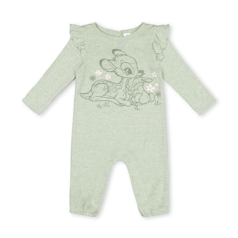 Bambi Coverall Green 9/12M