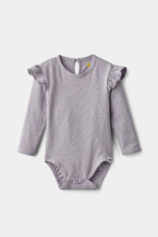 Ruffle Bodysuit Purple 9-12M
