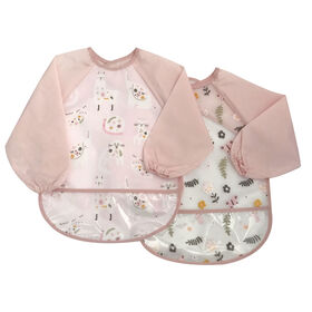 Koala Baby - 2 Pack Smock Bib Pink Zen Friends