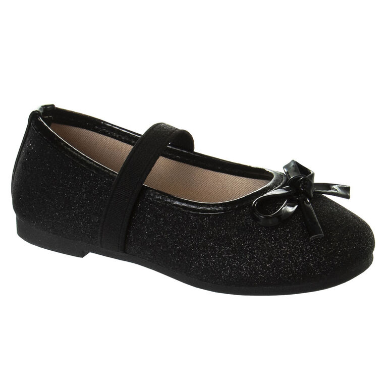 Laura Ashley Ballet Flats Black Glitter