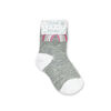 Chloe + Ethan - Toddler Socks, Grey Rainbows, 2T-3T