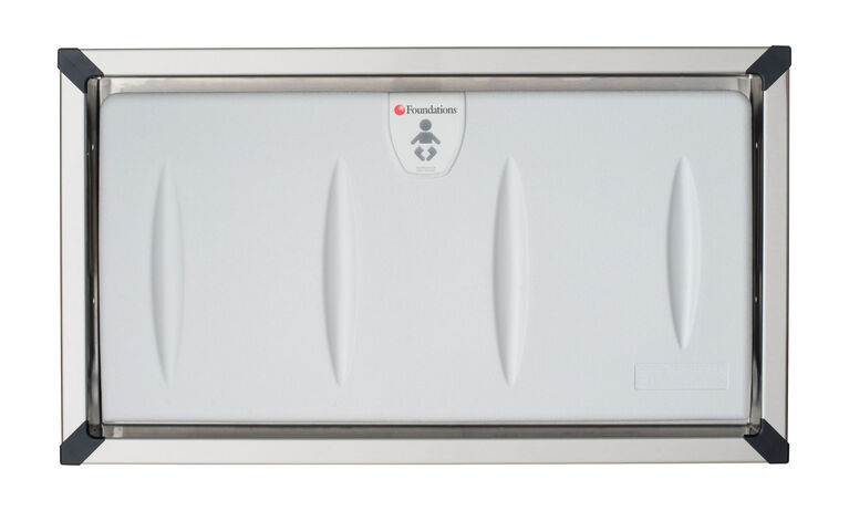 Foundations Horizontal Recessed Mount Baby Changing Station (EZ Mount Backer Plate NOT Included)