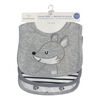 Koala Baby - 3 Pk Bavoir Jersey 3D Gris Renard