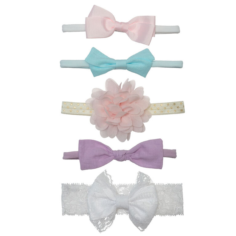 Elly & Emmy 5 piece headband stand White