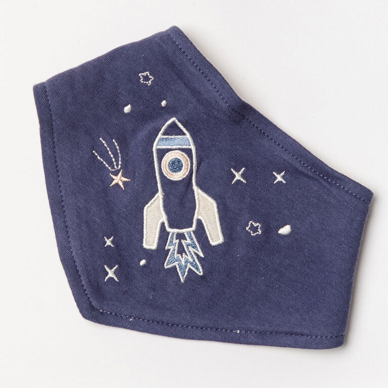 Home Grown Baby 3 Piece Jogger Set: Navy Space