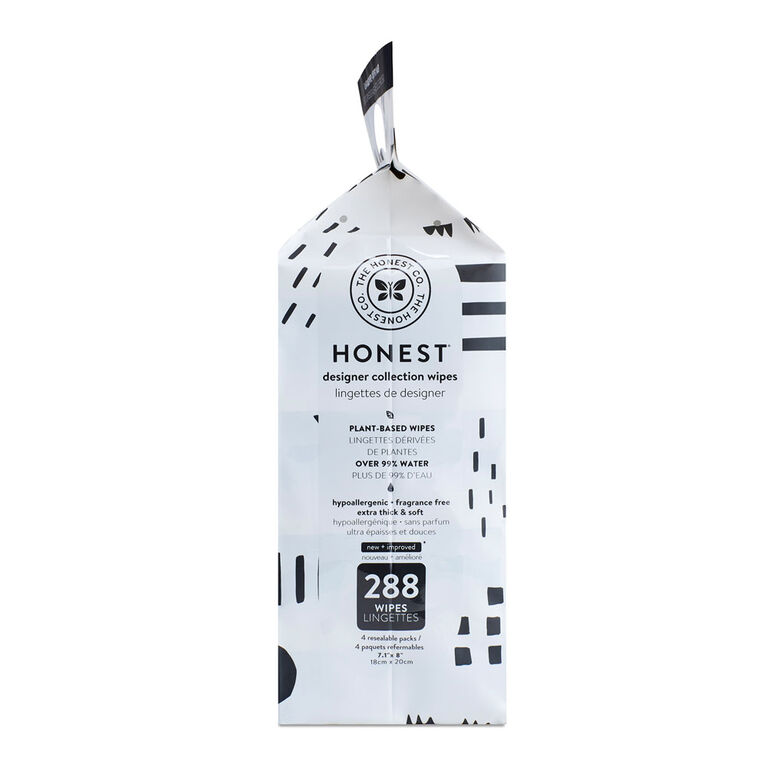 The Honest Company - Lingettes pour bébés - Jeu de motifs - 288 Compte - 3 Paquets
