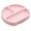 Bumkins Silicone Grip Dish, BPA Free - Pink