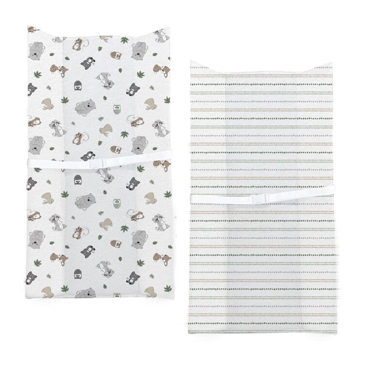 Koala Baby 2 pack flannel change pad cover Woodland