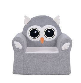 Little Loungers Fauteuil pour enfants en peluche - Hibou