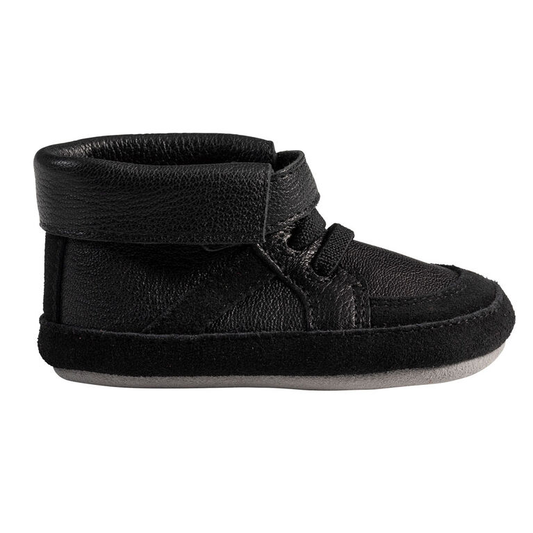 Robeez - First Kicks Grayson Black 3-6M
