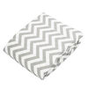 Kushies Crib Sheet Flannel Grey Chevron