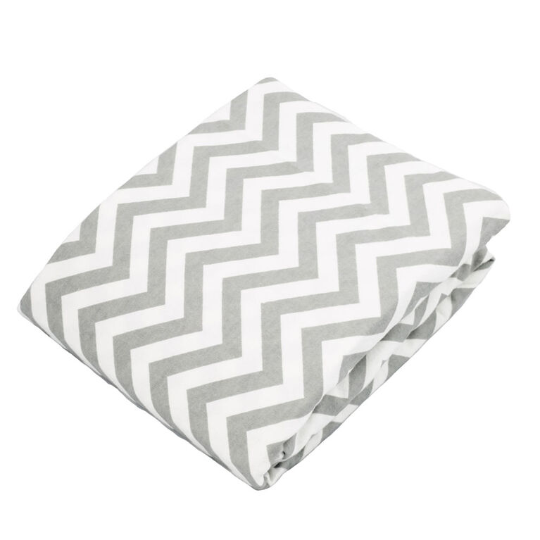 Kushies Crib Sheet Flannel Grey Chevron Babies R Us Canada