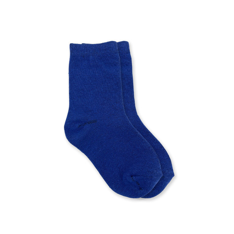 Chloe + Ethan - Toddler Socks, Royal Blue, 2T-3T