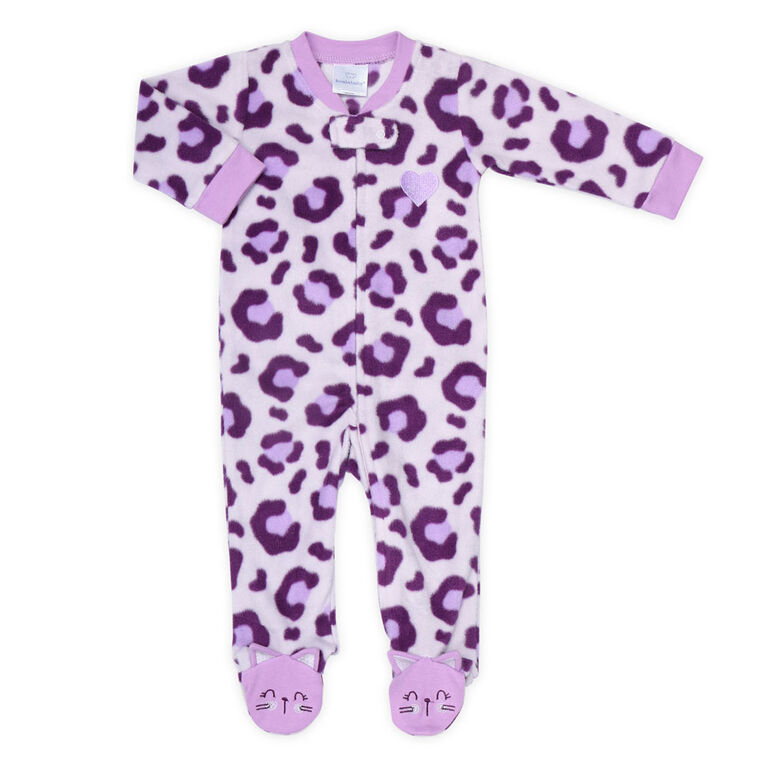 Koala Baby Cheetah Fleece Sleeper-Size 9-12 Months