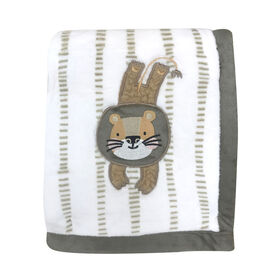 Couverture Avec Applique Sherpa Koala Baby - Lion Taupe