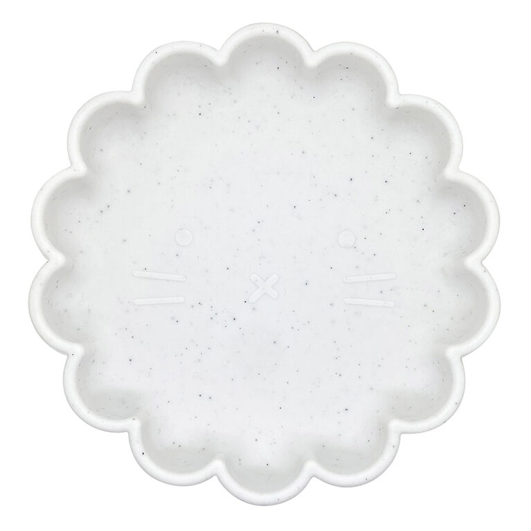 SiliKitty Assiette en silicone sans dégâts gris rêveur