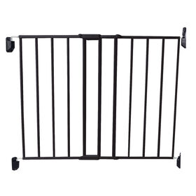 Safety 1st Top of Stairs Expanding Metal Gate - Black