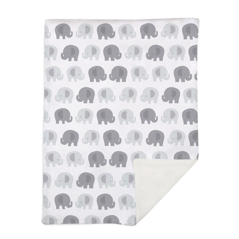 Lolli by Lolli Living Stroller Blanket - Bailey Elephant