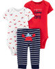 Carter's 3 piece Crab Set - 6-9 mois