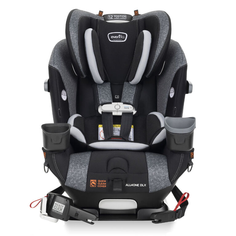 Evenflo All4One DLX 4-In-1 Convertible Car Seat (Latitude Gray)