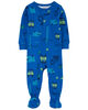 Carter's One Piece Blue Construction Sleep and Play Blue  24M