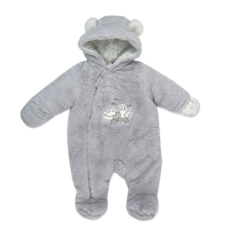 Combinaison en fausse fourrure Winnie the Pooh de Disney - Gris, 6-12 mois