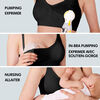 Medela 3 in 1 Nursing and Pumping Bra | Breathable, Lightweight for Ultimate Comfort when Feeding, Electric Pumping or In-Bra Pumping, Black Small