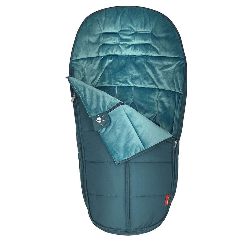 Diono All Weather Stroller Footmuff, Universal Fit from Baby to Toddler With Cozy Super Soft Padding, Weatherproof, Water Resistant Lining, Teal