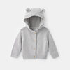 tiny bear cardi, size 9-12m - Grey