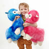 Peluche alpaga adorable de 43 cm de Snuggle Buddies - Bleu - Notre exclusivité - Édition anglaise