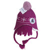 Disney - Frozen II - Girls fleeced lined helmet hat with matching gloves - Purple