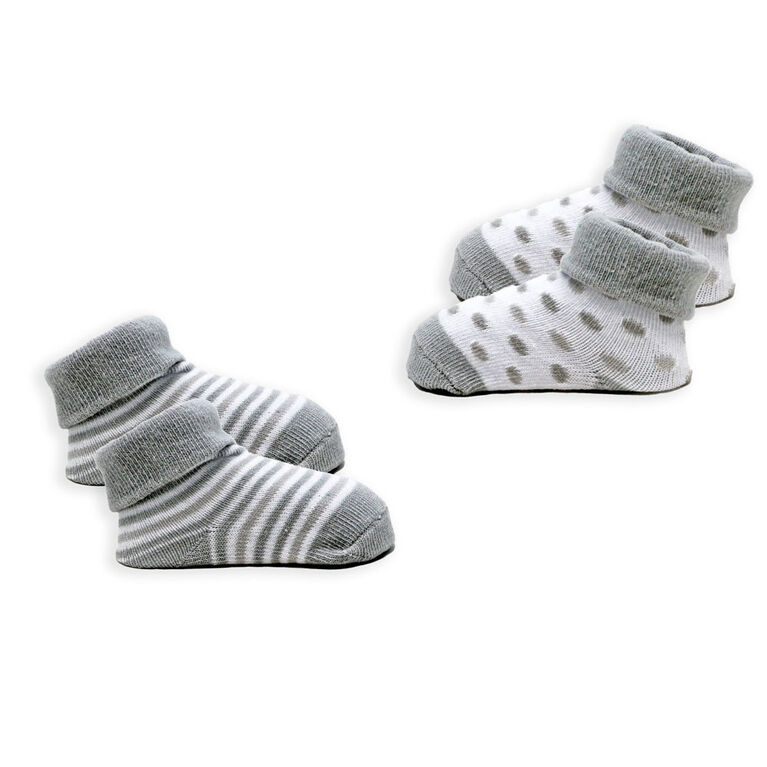 Tendertyme   2 Pack socks in Mesh bag:Grey