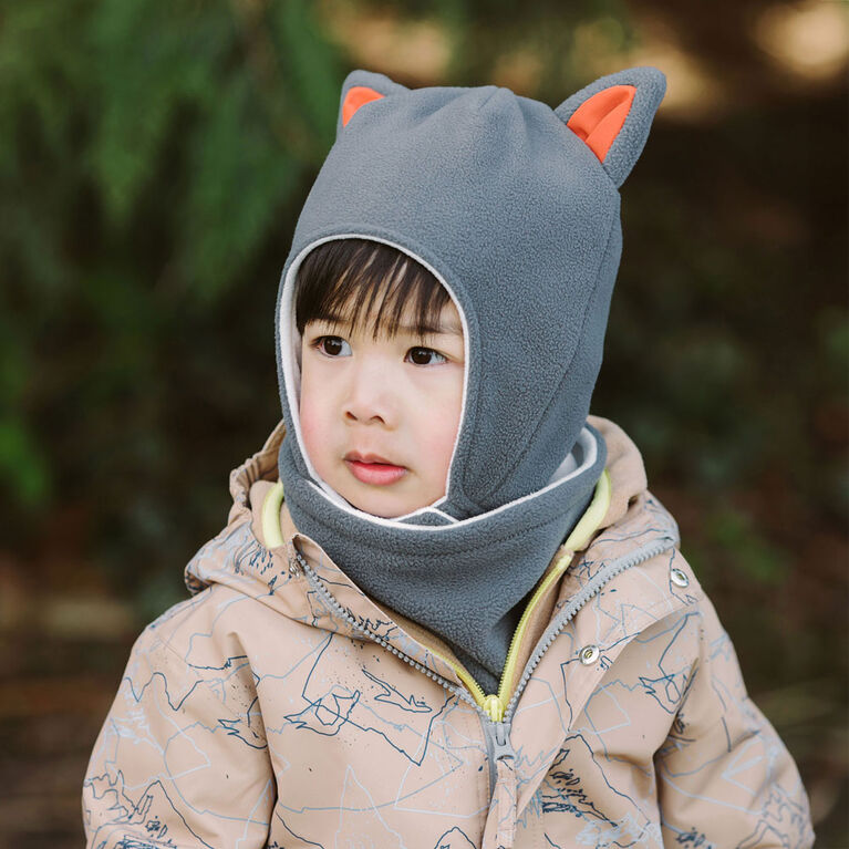 Kids Fleece Animal Hats | Grey Fox Kids Fleece Animal Hats | Grey Fox