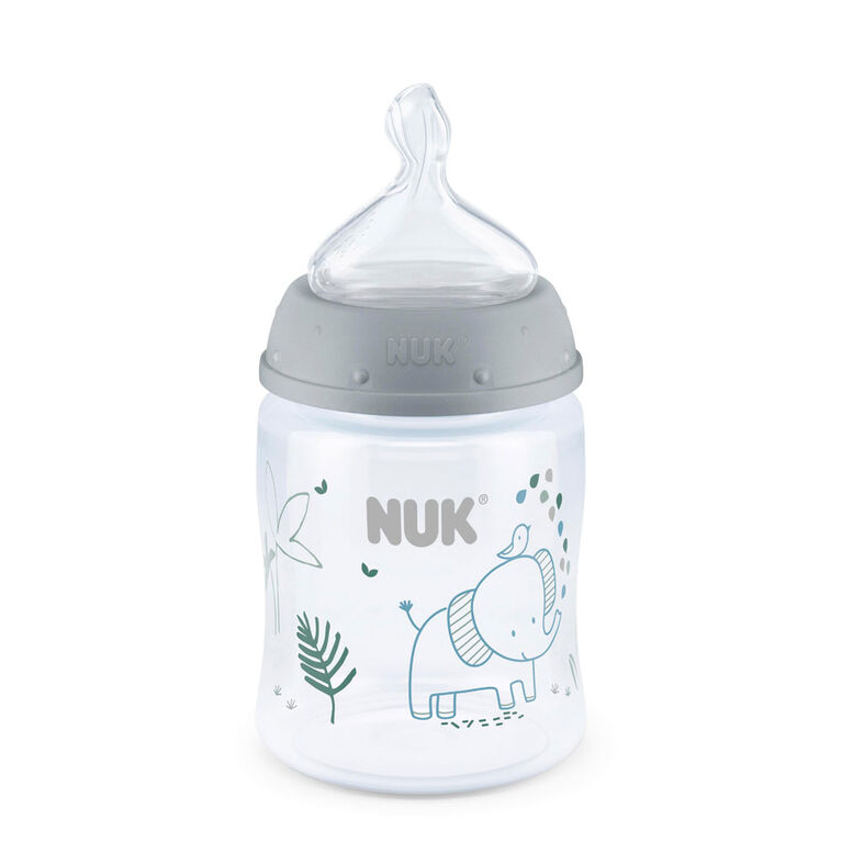 NUK Smooth Flow Anti-Colic Bottle, 5 oz, 3 Pack, 0+ Months, Blue - Assortment May Vary