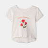 RISE Little Earthling Aline Tee White Flower Print