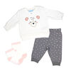 B&eacute;b&eacute; Mode ours gris 2 pi&egrave;ces joggeur set- 18M