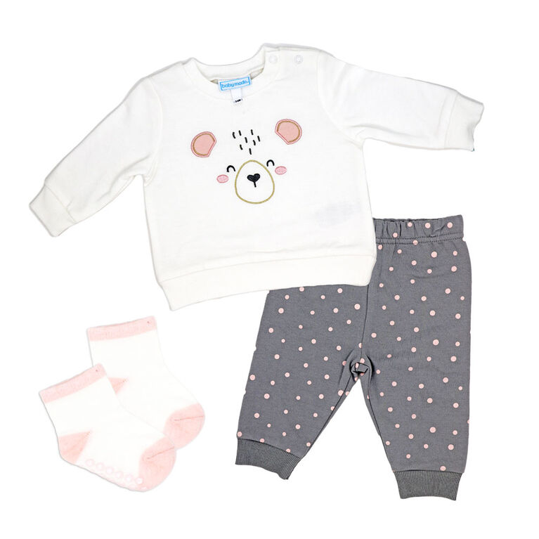 B&eacute;b&eacute; Mode ours gris 2 pi&egrave;ces joggeur set- 18M