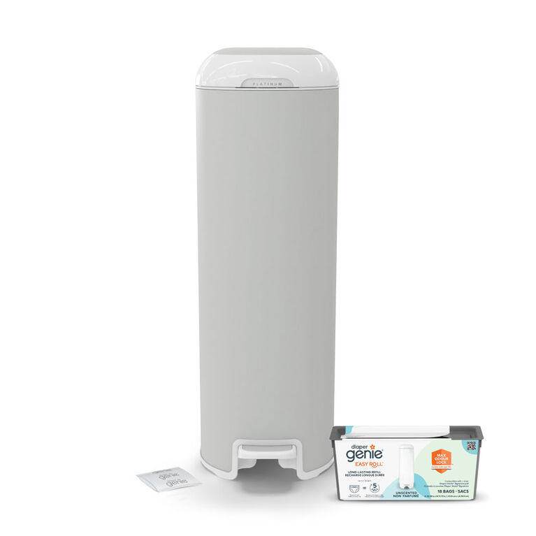 Diaper Genie - Platinum Pail - Stone Grey
