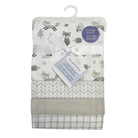 Lot de 4 couvertures de réception en flanelle Koala Baby Fox