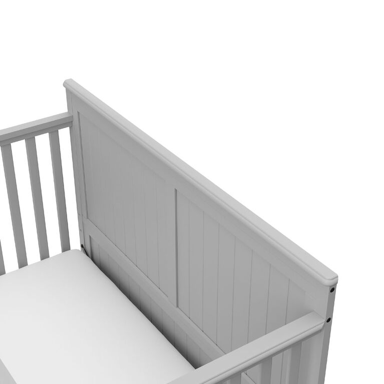 Graco Hadley 4in1 Convertible Crib with Drawer Pebble Grey Babies