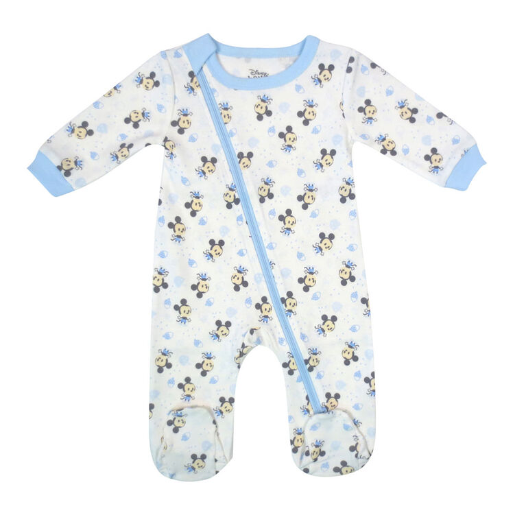 Disney Mickey Mouse 1-Piece Sleeper - Blue, 12 Months