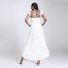 Motherhood Ruffle Sleeve Smocked Bodice Midi Dress