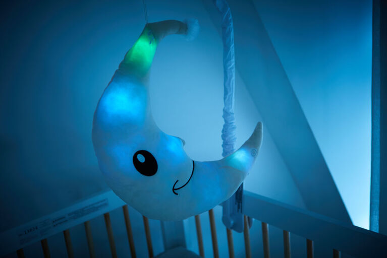 Around The Crib Kokoons Moon Plush Light and Melodie Ivory/Rose Smoke